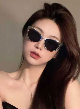 猫眼墨镜新款高级感网红辣妹眼镜