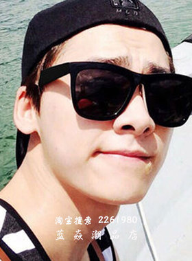 大脸显脸小黑色墨镜男女韩版方形