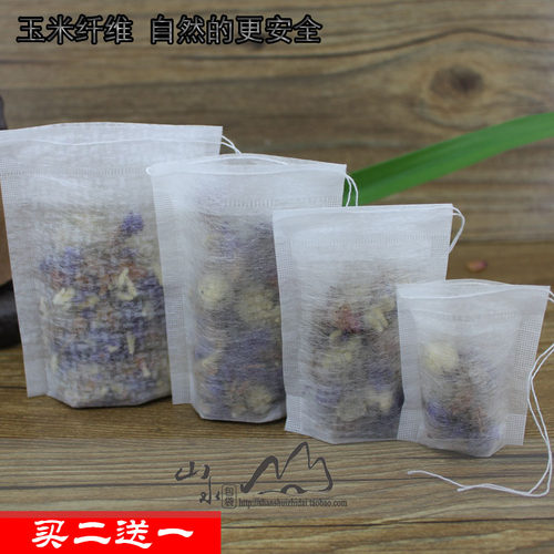 7*9玉米纤维一次性茶包袋咖啡泡袋立体滤袋环保泡茶袋茶叶过滤袋 - 图2