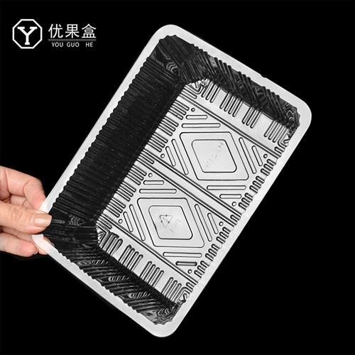 一次性水果包装盒子无盖透明餐盒草莓西瓜果切专用打包盒商用批发 - 图2