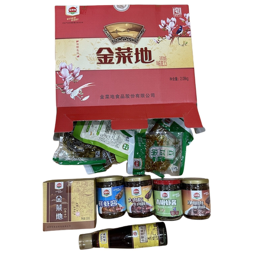 金菜地礼盒【酱+茶干+小菜+麻油】净含量2.08kg马鞍山特产 - 图1