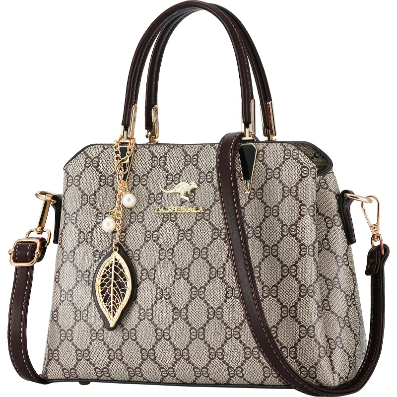 袋鼠女包新款手提包2026大气高级感真皮包中年妈妈包潮百搭斜挎包,淘宝优惠券,粉丝福利购,淘宝优惠卷