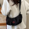 Nylon pleated dumpling bag shoulder crossbody bag