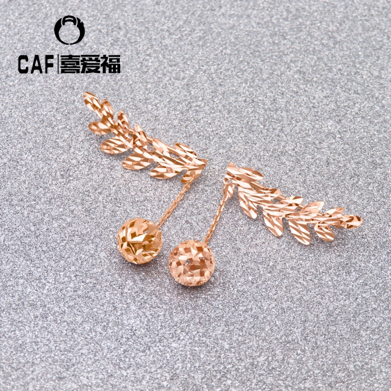 彩金唯美爱心天使翅膀比翼双飞耳排 14K 紫金耳钉 585 珠宝俄罗斯 CAF 彩金唯美爱心天使翅膀比翼双飞耳排 14K 紫金耳钉 585 珠宝俄罗斯 CAF