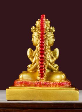 全铜车载佛像千手观音摆件