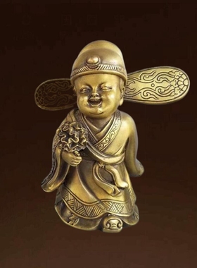 全铜金童玉女摆件客厅卧室装饰