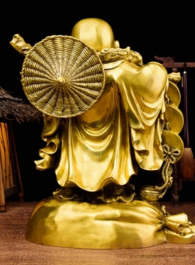 家居装饰品全铜弥勒佛像