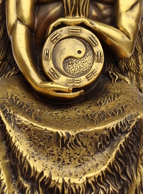 伏羲全铜八卦祖装饰品中式