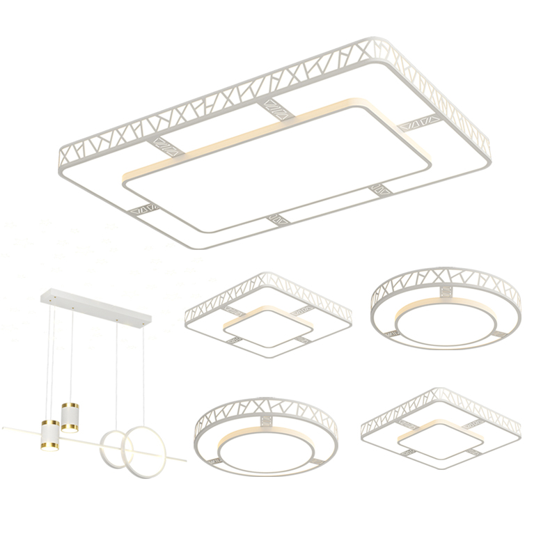 全光谱护眼大气客厅灯led卧室吸顶灯 简约现代餐厅吊灯具全屋套餐 - 图3
