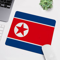 North Korea Flag Badge Mouse Pad Portable Small Office Learning Game Environmentally Friendly Pad Customized upon request