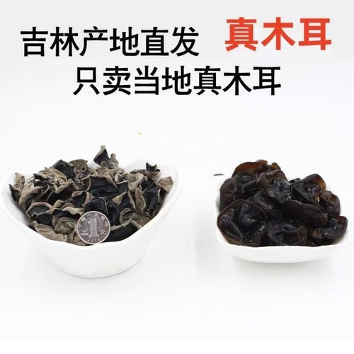正宗东北长白山特产级黑木耳干货500g秋木耳散装肉厚野柞木山木耳 - 图0