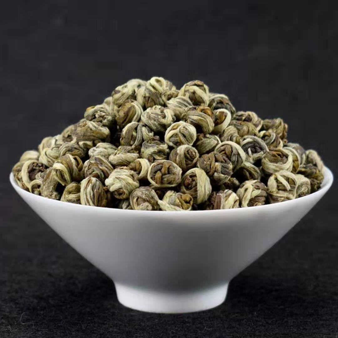 特级浓香型新茶茉莉花茶叶白龙珠茉莉绿茶花茶叶寿元绣球袋装茗茶