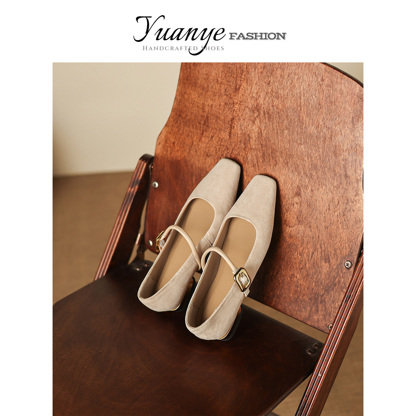 原野Yuanye●莳花弄草！真皮方头一字带浅口单鞋豹纹平底玛丽珍鞋,淘宝优惠券,粉丝福利购,淘宝优惠卷