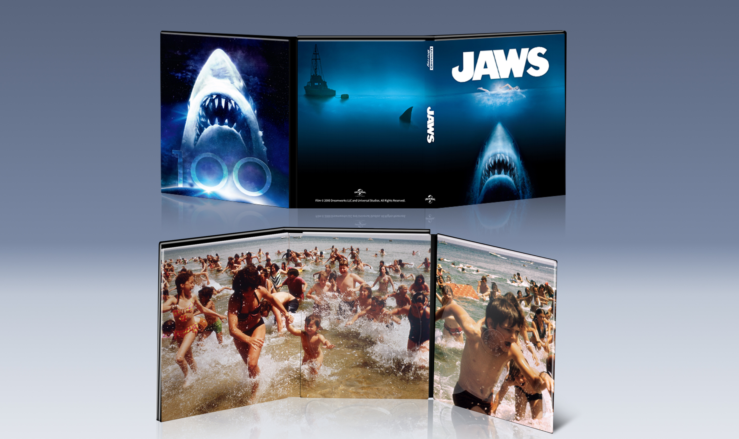 现货正版Jaws大白鲨4K UHD+BD50 蓝光BD100双碟限量版中英文字幕 - 图3