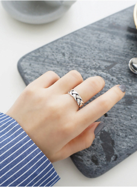 韩国s925纯银定制加重编织泰银