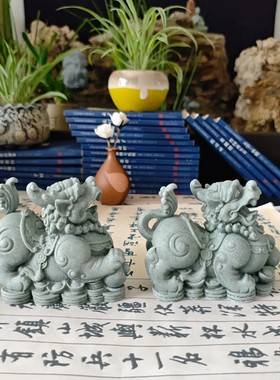 青砂石貔貅招财旺财貔貅客厅玄关公司酒店门口装饰摆件