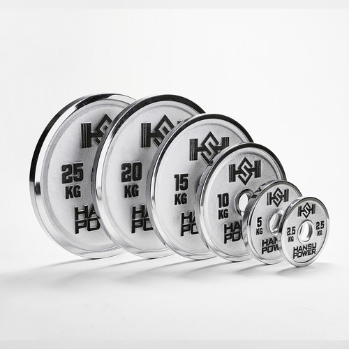 悍苏体育HSPOWER赛级力量举杠铃片钢片彩色大薄片健身杠铃举重 - 图0