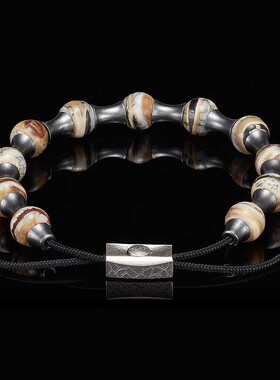 化石美国户外街头风男士手串