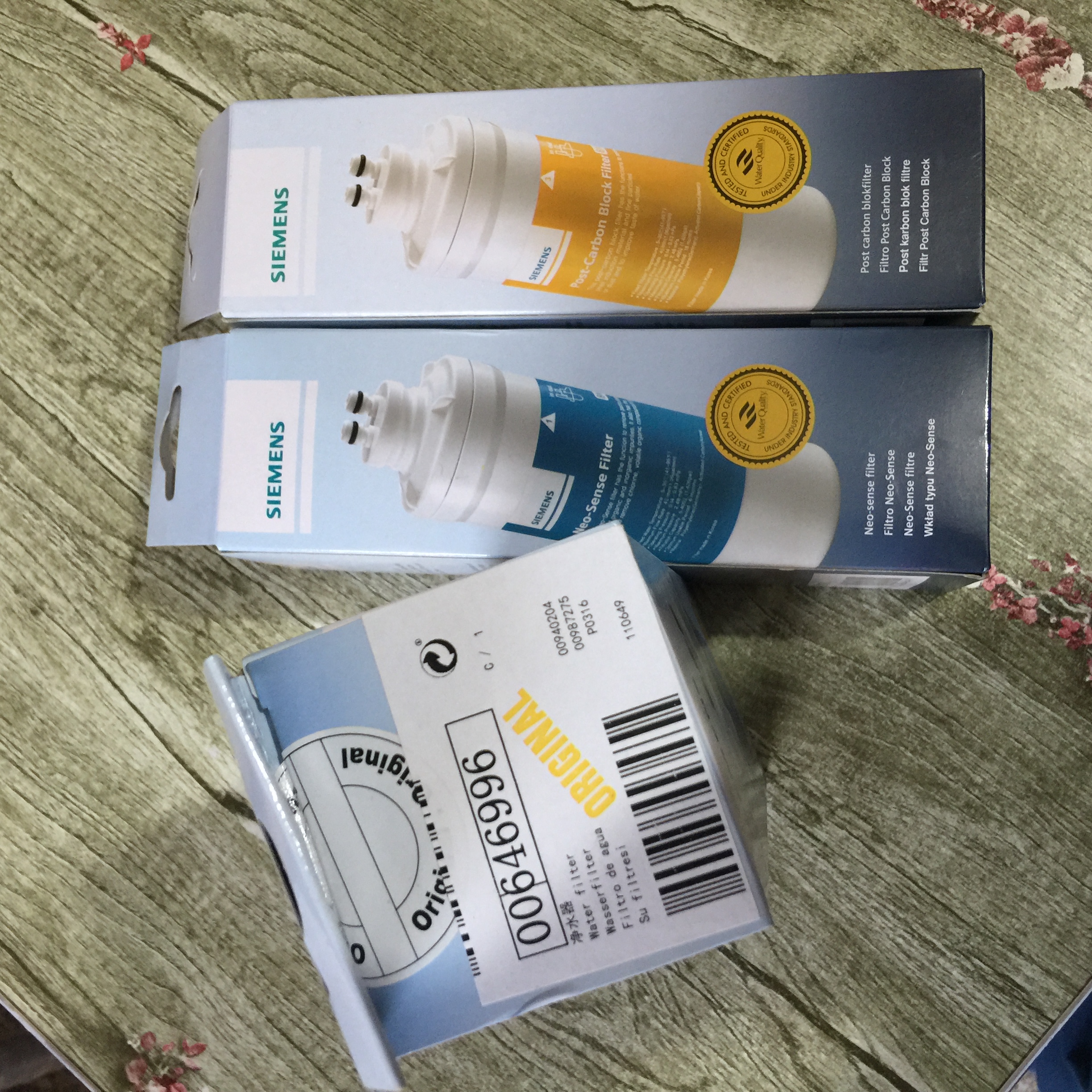 原装适用西门子博士嵌入式饮水机直饮机净水过滤器滤芯三道过滤器 - 图0