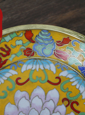 工艺梵音供盘小号景泰蓝包邮