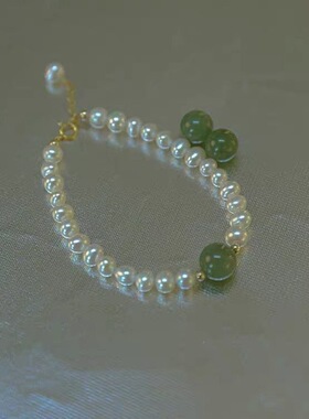 简约百搭珠子手链女ins小众设计2023年新款闺蜜