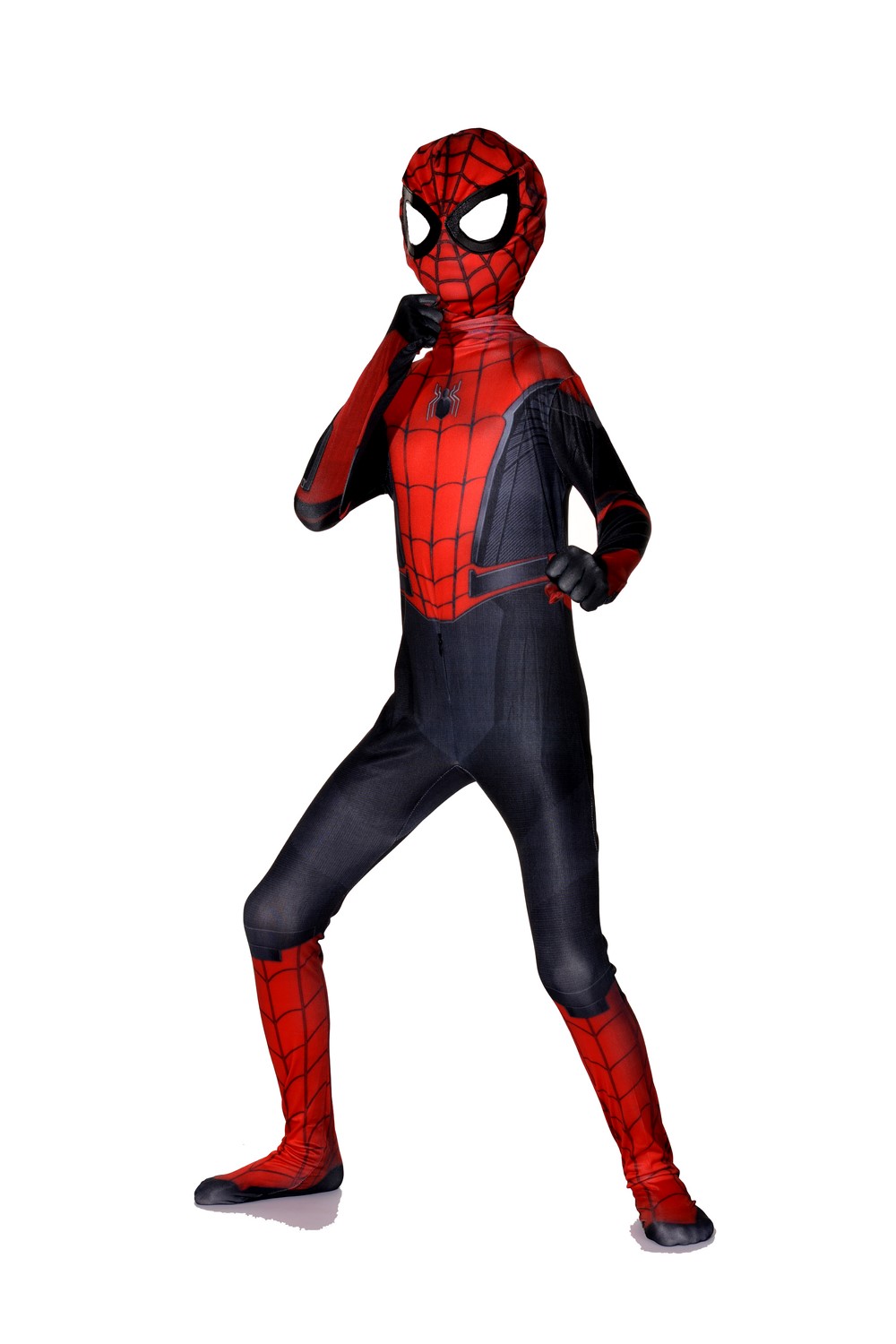 spider man紧身衣弹力儿童服正义英雄 超能力蜘蛛人cosplay蜘蛛侠 - 图1