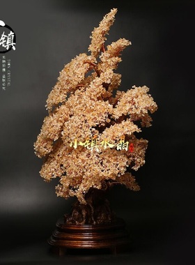 特大黄水晶摇钱树客厅开业典礼