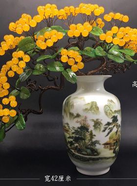 花瓶招财树镇宅办公送礼饰品摆件