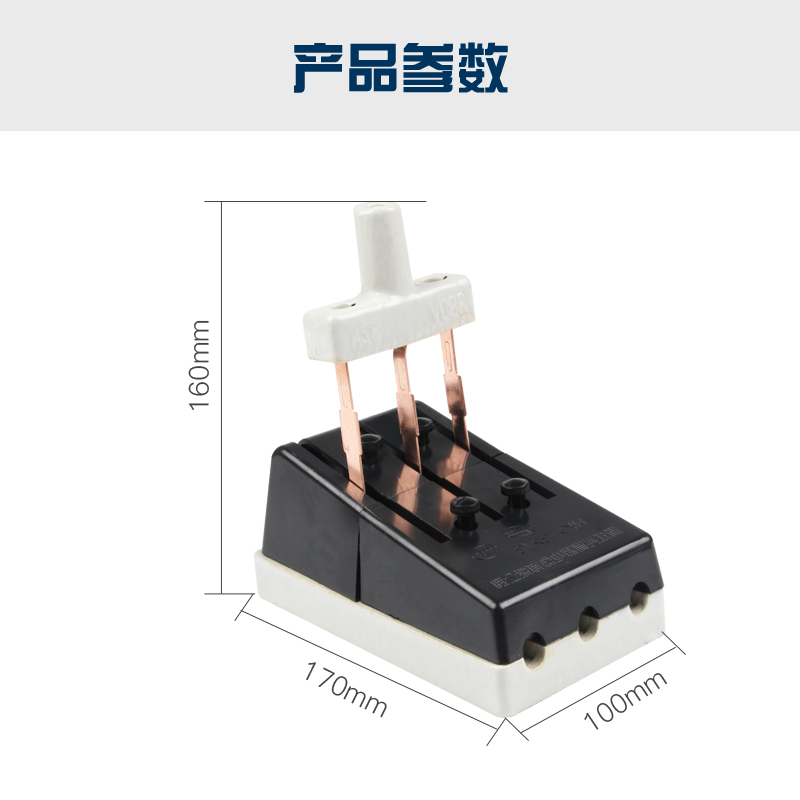 HK2单相两相32A 2P闸刀开关220V63A黑色老式隔离刀闸单投负荷式3P-图0