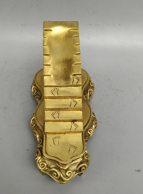 铜招财中式书房步步高升楼梯摆件