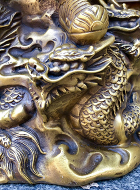 关公财神战袍关二爷黄铜招财门厅