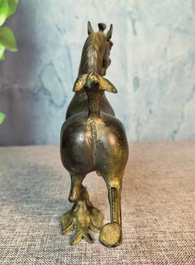 铜马铜燕子摆件马踏飞燕仿古招财