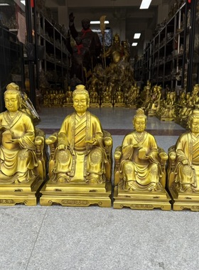 莽仙太爷太奶铜像摆件胡三黄常仙