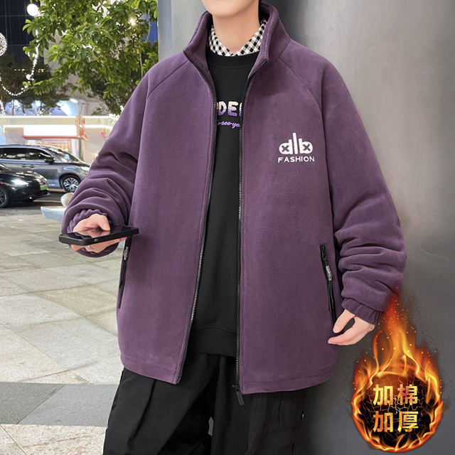 Teenagers' velvet thickened winter jackets for older children