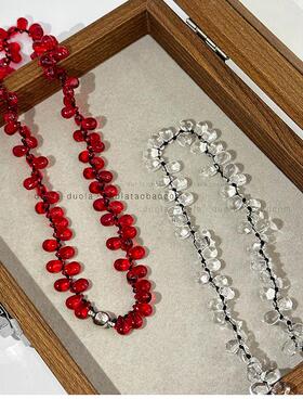 DuoLa天然石榴石女款锁骨链