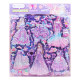 Large double -layer girl cartoon princess dressing sticker children wearing clothes and stickers three -dimensional sponge bubble stickers toys