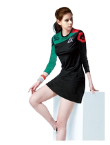 Badminton Suit Womens Dress Dress Long Sleeve Autumn Winter Speed Dry Sports T-shirt Suit Korean Group Purchase Custom Big Code Net Ping