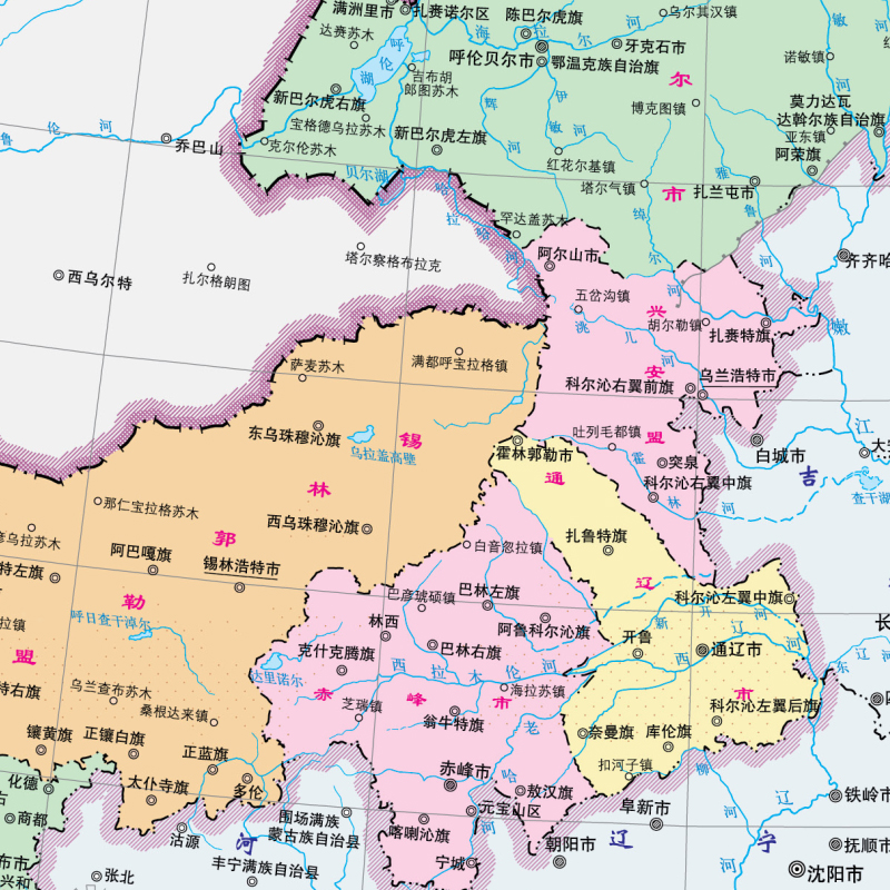 2024内蒙古自治区省地图册 内蒙古地图集 交通旅游 政区 地形 中国地图出版社 乡镇村庄 办公出行 全景展示 详细到县 - 图1