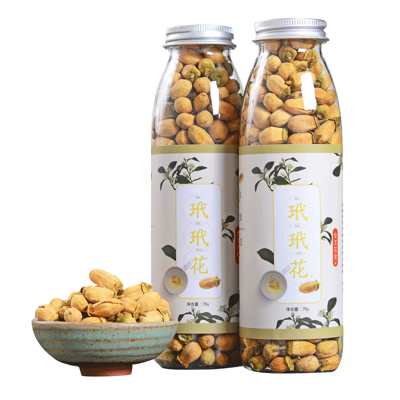 1瓶 正品特级干玳玳花茶新花天然无硫代代花橙花荷叶花草茶散罐装 - 图3