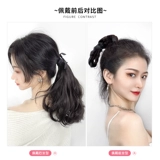Парик, кудрявый хвостик, ремень на завязках изготовленный из настоящих волос, корейские пучки волос