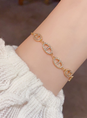 手链气质轻奢复古百搭超闪手饰