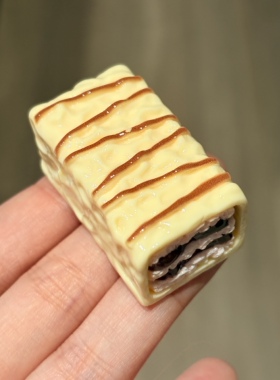 微缩食玩巧克力威化饼干树脂配件 diy钥匙链挂件仿真小摆件饰品