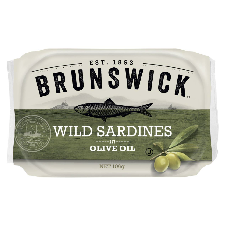 澳洲代购直邮Brunswick Sardines wild 沙丁鱼罐头 无盐泉水 106g - 图0