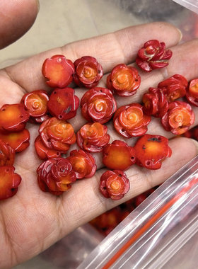 红海竹玫瑰花瓣10-13mm双孔