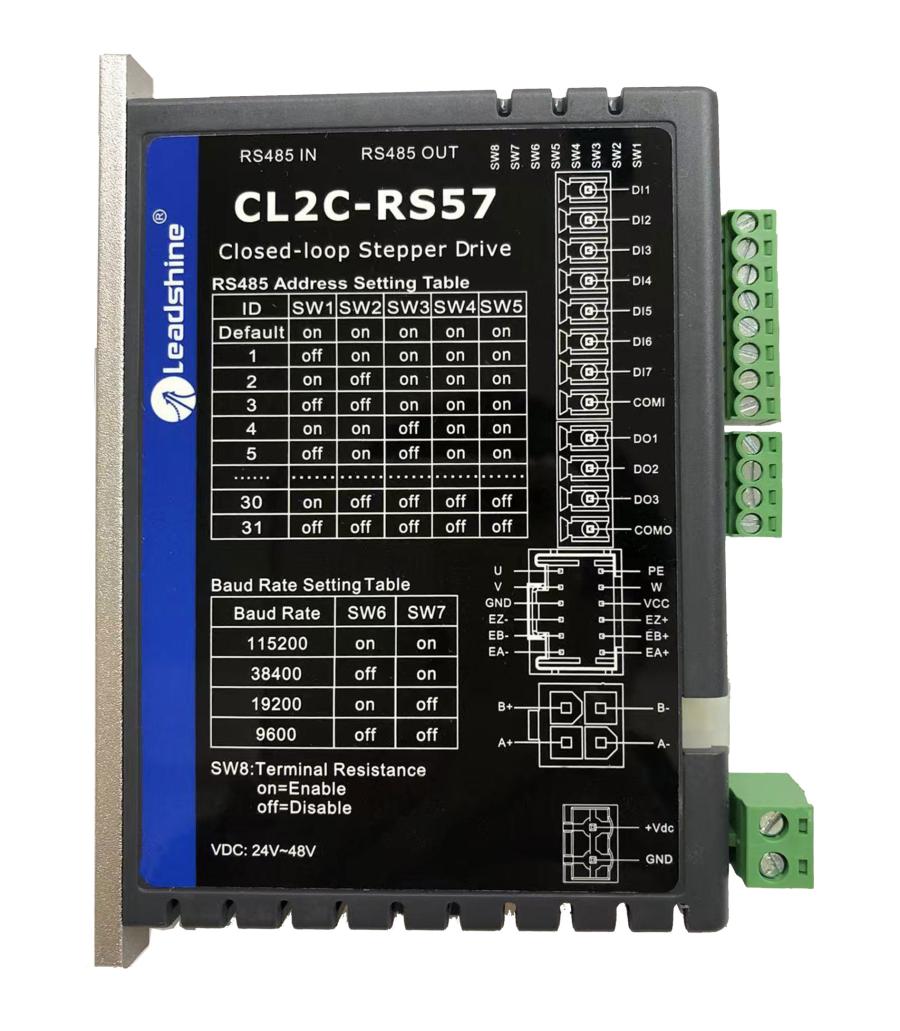 深圳雷赛总线485通讯闭环驱动器CL2C-RS57/882AC适配57CME23/2631 - 图3