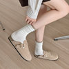 Japanese retro color-blocked striped student mid-calf socks