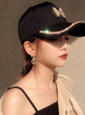 帽子女鸭舌帽ins潮牌 春秋遮阳帽防晒时尚小众棒球帽韩版男显脸小