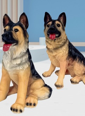 可爱风装饰品礼物仿真狗摆件假狗