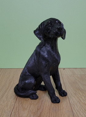 多拉乐树脂治愈可爱仿真狗小摆件