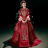 Традиционный свадебный наряд Сюхэ, демисезонное свадебное платье, коллекция 2022, большой размер, дракон и феникс